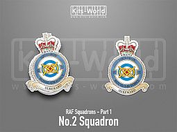 Kitsworld SAV Sticker - British RAF Squadrons - No.2 Squadron 